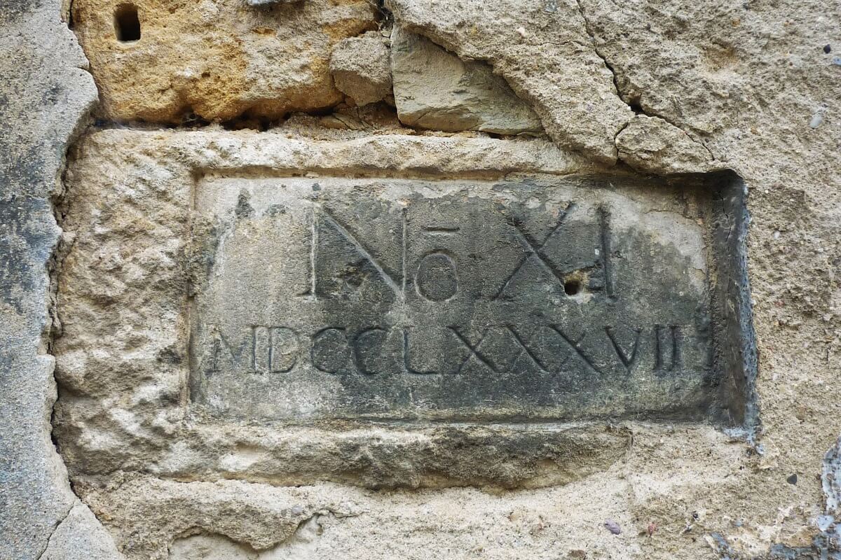 Roman Numeral Carving