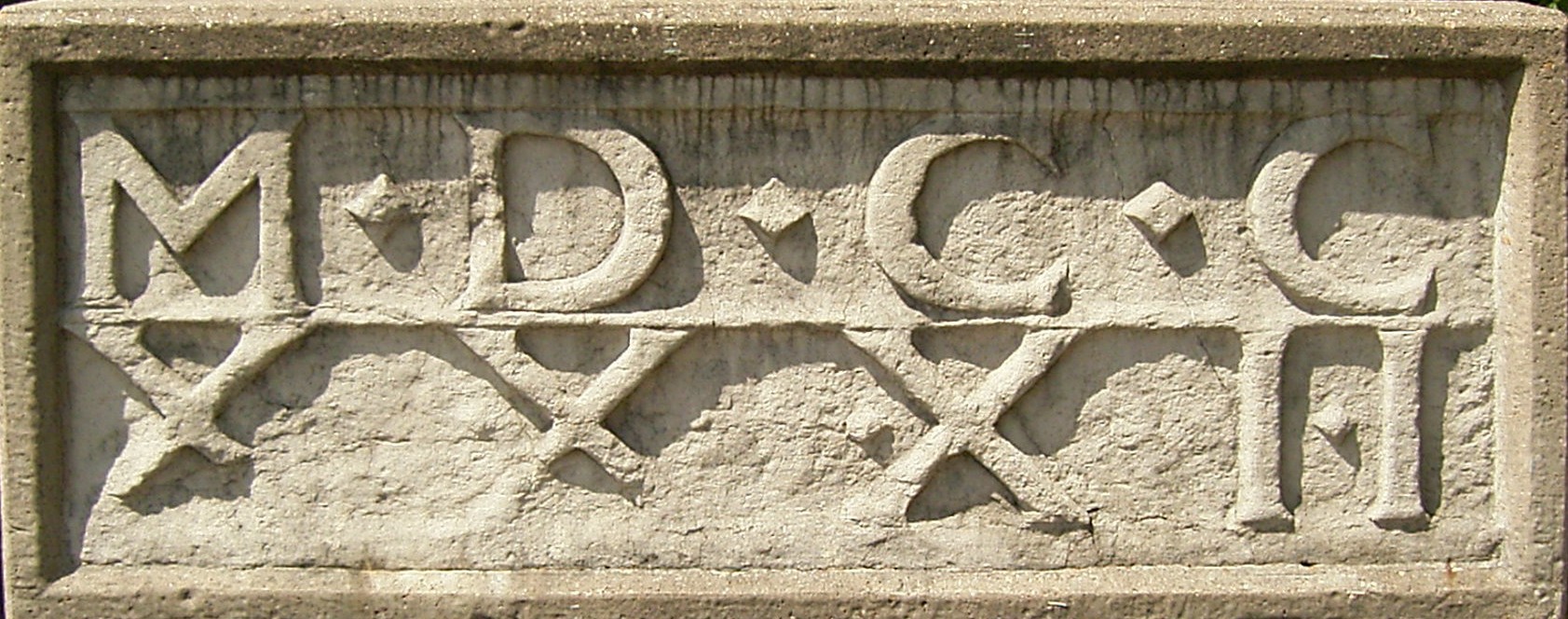 Roman Numeral Carving